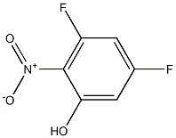 3,5-二氟-2-硝基苯酚 结构式