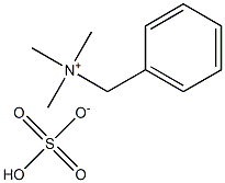 苄基三甲基硫酸氢铵 结构式