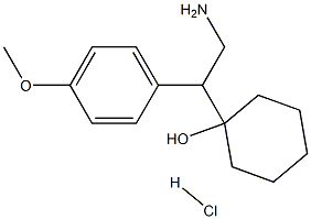 1-(4-甲氧基苯基)-2-胺基乙基环已醇盐酸盐 结构式