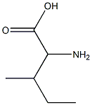 D-2-氨基-3-甲基戊酸 结构式