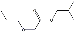 丙氧基乙酸异丁酯 结构式