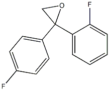 2-(4-氟苯基)-2-(2-氟苯基)环氧乙烷 结构式