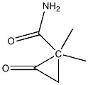 S-(+)-2,2-二甲基环丙酰胺 结构式