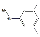 3,5-二氟苯肼 结构式