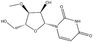 3'-O-Methyl-D-uridine 结构式