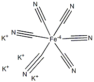 POTASSIUMFERROCYANIDE,7%(W/V)AQUEOUSSOLUTION 结构式