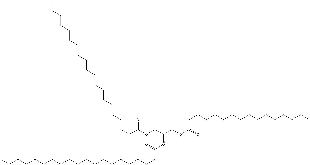 1-hexadecanoyl-2,3-dieicosanoyl-sn-glycerol 结构式