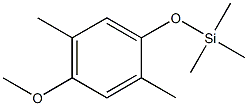 (4-Methoxy-2,5-dimethyl-phenoxy)-trimethyl-silane 结构式