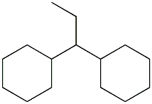 1,1-Dicyclohexylpropane. 结构式