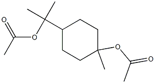 1-[4-(Acetyloxy)-4-methylcyclohexyl]-1-methylethyl acetate 结构式