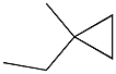 1-Ethyl-1-methylcyclopropane. 结构式