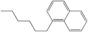1-Hexylnaphthalene. 结构式