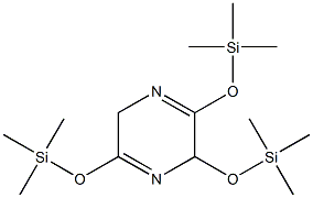 Pyrazine, 3,6-dihydro-2,3,5-tris(trimethylsilyloxy)- 结构式