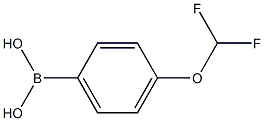 4-(Difluoromethoxy)benzeneboronic acid 结构式