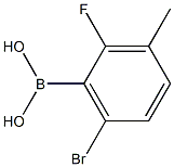 6-Bromo-2-fluoro-3-methylbenzeneboronic acid 98% 结构式