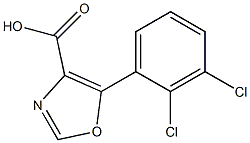 5-(2,3-Dichlorophenyl)-1,3-oxazole-4-carboxylic acid 结构式