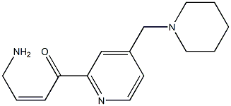 4-[4-(1-PIPERIDINYLMETHYL)PYRIDIN-2-YL]-CIS-OXOBUT-2-ENYLAMINE 结构式