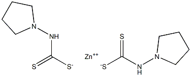 吡咯烷二硫代氨基甲酸锌 结构式