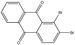 1,2-二溴蒽醌 结构式