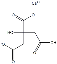 檸檬酸氫鈣 结构式