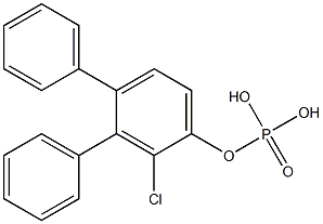 磷酸二苯鄰氯苯酯 结构式