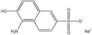 1-胺-2-萘醇-6-磺酸鈉 结构式