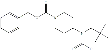 tert-butyl(1-((benzyloxy)carbonyl)piperidin-4-yl)methylcarbamate 结构式