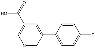 5-(p-Fluorophenyl)Nicotinic Acid 结构式