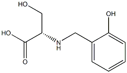 N-(2-hydroxybenzyl)serine 结构式