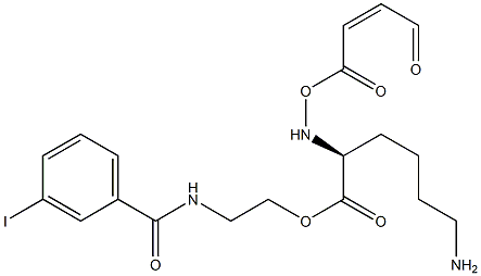 3'-iodohippuryl N-maleoyl-lysine 结构式