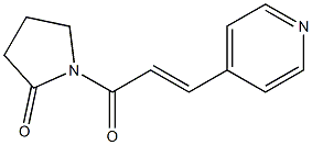 1-(trans-3-(4-pyridyl)acryloyl)-2-pyrrolidinone 结构式