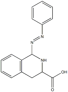 phenylazo-1,2,3,4-tetrahydro-3-isoquinolinecarboxylic acid 结构式