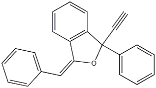 3-benzylidene-1-ethynyl-1-phenyl-1,3-dihydroisobenzofuran 结构式