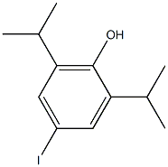 4-iodo-2,6-diisopropylphenol 结构式