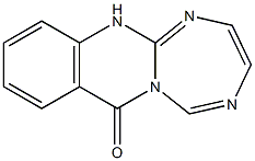 1,2,5-triazepino(2,3-b)quinazolone 结构式