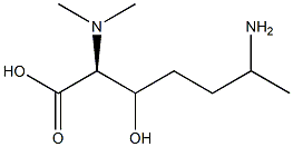 3-hydroxy-N(6)-trimethyl-lysine 结构式