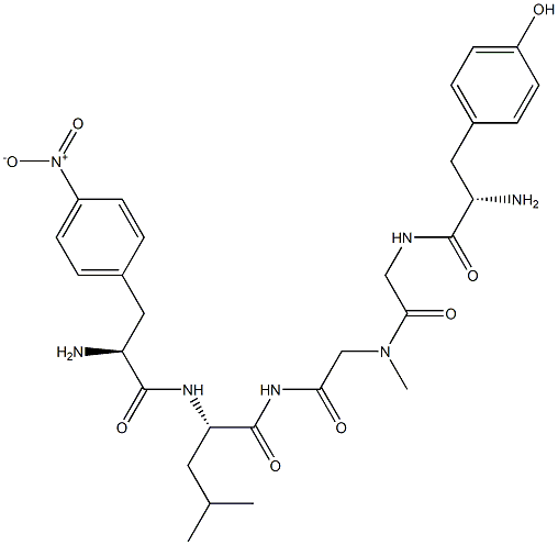 tyrosyl-glycyl-sarcosyl-(4-nitro)phenylalanyl-leucinamide 结构式