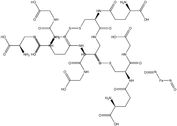 dinitrosylbis(glutathione)iron(II) 结构式