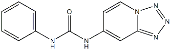 1-phenyl-3-(tetrazolo(1,5-a)pyrid-7-yl)urea 结构式