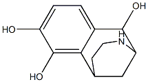 7,8-dihydroxy-1,2,3,4,5,6-hexahydro-2,6-methano-3-benzazocin-1-ol 结构式