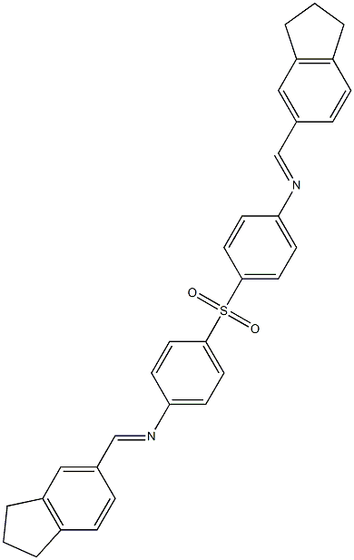 4,4'-sulfonyl-bis(N-(5-indanylmethylene)aniline) 结构式