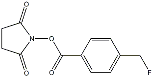 N-succinimidyl 4-(fluoromethyl)benzoate 结构式