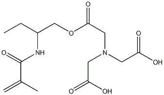 2-methacrylamidobutyl nitrilotriacetic acid 结构式