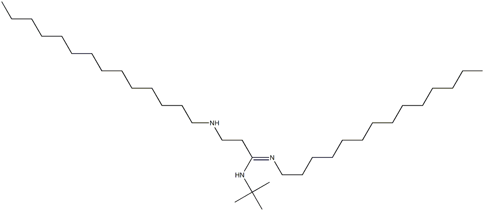 N-t-butyl-n'-tetradecyl-3-tetradecylaminopropionamidine 结构式