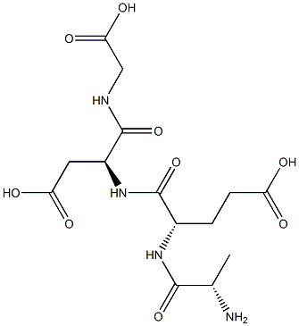 alanyl-glutamyl-aspartyl-glycine 结构式