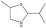 2-isopropyl-5-methyl-1,3-thiazolane 结构式