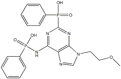 diphenyl-9-(2-phosphonylmethoxyethyl)adenine 结构式