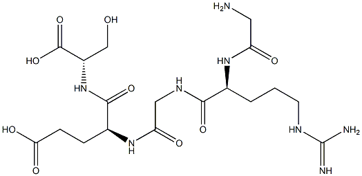 glycyl-arginyl-glycyl-glutamyl-serine 结构式