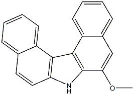 6-methoxy-7H-dibenzo(c,g)carbazole 结构式