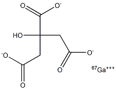 枸橼酸镓[67GA] 结构式